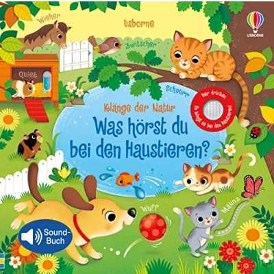 Abbildung von Klänge der Natur: Was hörst du bei den Haustieren?: Soundbuch mit 10 echten Naturklängen (Klänge Natur Reihe)