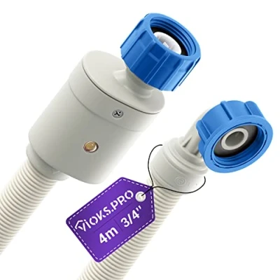 Abbildung von Vioks.pro Aquastop Schlauch Spülmaschine Waschmaschine 4 m 3/4 Zoll 25 C Geschirrspüler Schlauchverlängerung, Zulaufschlauch