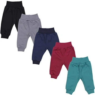 Abbildung von TupTam Pumphose Baby 5er Pack Unisex Bequeme Hose für Jungen und Mädchen aus Oeko Tex Baumwolle, Farbe: Junge 6, Größe: 86