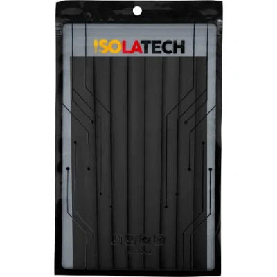 Abbildung von ISOLATECH Schrumpfschlauch Set 2:1 ohne Kleber unbeschriftet Schwarz viele Größen Ø15mm 1,6 Meter in 8Stk x 20cm