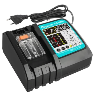 Abbildung von Waitley Schnellladegerät DC18RC kompatibel mit Makita 14,4 Volt und 18 Akku