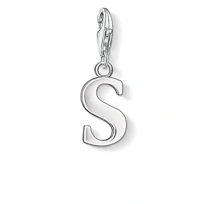 Abbildung von Thomas Sabo Damen Charm Anhänger S Buchstabe Club 925 Sterling Silber 0193 001 12