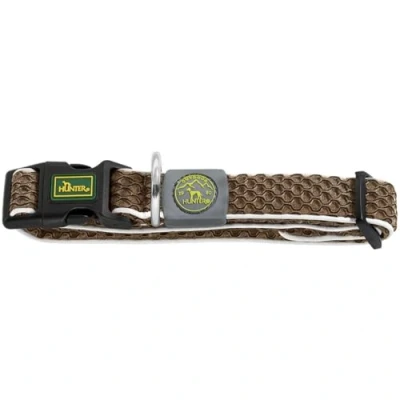 Abbildung von HUNTER HILO VARIO BASIC Halsung für Hunde, 3D Mesh Material, reflektierend, luftdurchlässig, leicht, S M, braun