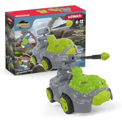 Abbildung von SCHLEICH 42670 Stein Crashmobil mit Mini Creature, ab 7 Jahren, ELDRADOR Creatures Spielset, 17 Teile