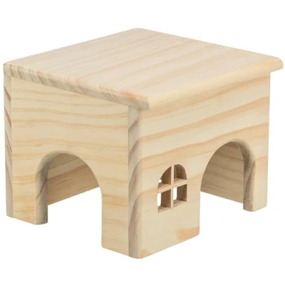 Abbildung von TRIXIE 61261 Haus, nagelfrei, Hamster, Holz, 15 x 12 cm
