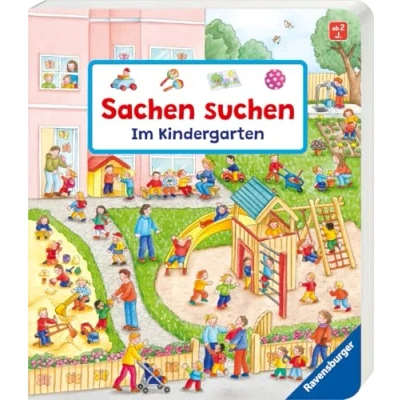 Abbildung von Sachen suchen Im Kindergarten