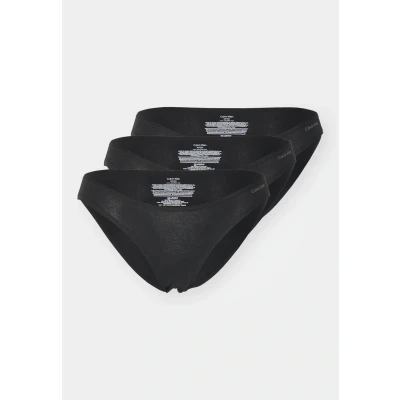 Abbildung von Calvin Klein Underwear 3 PACK Slip, Damen, Größe: Small, Black