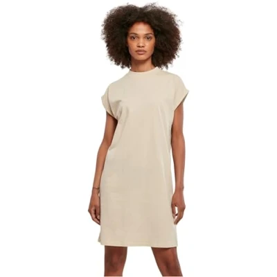 Abbildung von Urban Classics Turtle Extended Shoulder Jerseykleid, Damen, Größe: Large, Softseagrass