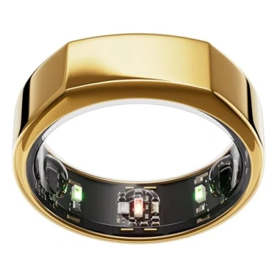 Abbildung von OURA Gen3 Heritage Smart Ring Größe 12, Gold Wearable für Schlaf , Herzfrequenz und Fitnesstracking Bis zu 7 Tage Akkulaufzeit Kompatibel mit iOS/Android Bestimme Deine vor dem Kauf