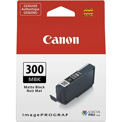 Abbildung von Canon Tintenpatrone PFI 300MBK mattschwarz 14,4 ml Original für Tintenstrahldrucker