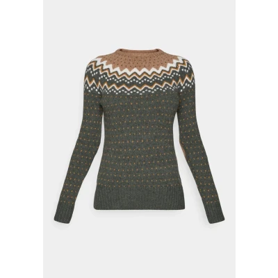 Abbildung von Fjällräven Damen Övik Knit Sweater Sweatshirt, Deep Forest, S EU