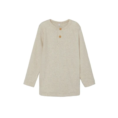 Abbildung von Name it KAB NOOS Langarmshirt für Kinder, Größe: 134/140, Peyote melange