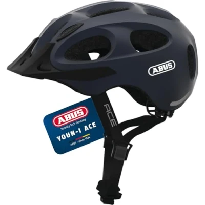 Abbildung von ABUS Unisex Fahrradhelm, Blau (Metallic Blue), M (52 57 cm)