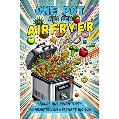 Abbildung von One Pot aus dem Airfryer: 80 Rezepte Ein Topf, endlose Möglichkeiten: vegetarisch, mit Fleisch, Geflügel, Fisch bis zu süßen Genussmomenten. Gesund, ... Schnell, einfach, gesund &amp; lecker!)