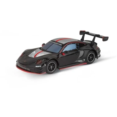 Abbildung von Carrera Hybrid, Porsche 911 GT3 R Black Devil, Maßstab 1:50, Front und Rücklichter, Bis zu 30 Minuten Rennaction, USB C Aufladung in 20 Minuten, Mobile App Steuerung für maximales Fahrvergnügen