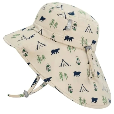 Abbildung von Jan &amp; Jul Kinder Abenteuer Sonnenhut für Jungen mit UV Schutz UPF 50+ (Bear Camp, 5 12 Jahre)