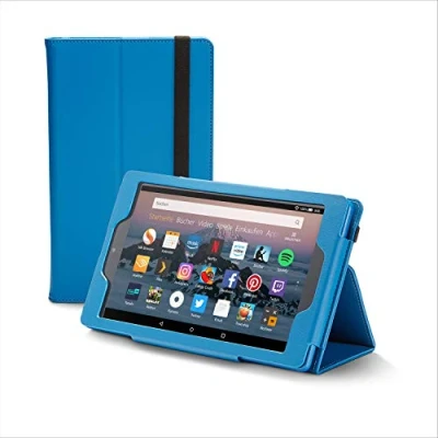 Abbildung von Nupro Premiumhülle für Fire HD 8 Tablet, faltbar, Blau