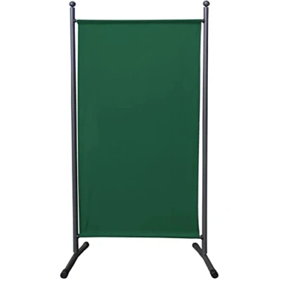 Abbildung von QUICK STAR Paravent 180 x 78 cm Stoff Raumteiler Klein Garten Stellwand Trennwand Balkon Sichtschutz Grün