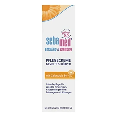 Abbildung von Baby &amp; Kind Pflegecreme Gesicht Körper mit Calendula 75 ml, Intensivpflege für sensible Kinderhaut, hautberuhigend bei Reizungen und Rötungen