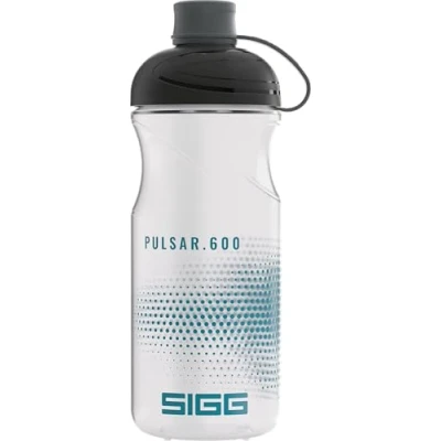Abbildung von SIGG Fahrrad Trinkflasche Pulsar Transparent Quetschbar Spülmaschinenfest Federleicht Auslaufsicher BPA frei Sport &amp; Zubehör 0,6L