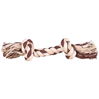 Abbildung von Trixie Denta Fun Seil aus reiner Baumwolle zum Spielen mit Ihrem Hund, 22 cm, 1 Stück