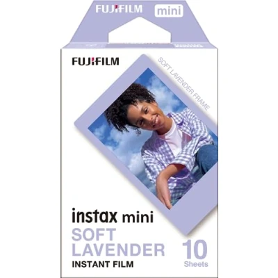Abbildung von instax instant Mini Film 10 Aufnahmen, „Soft Lavender“
