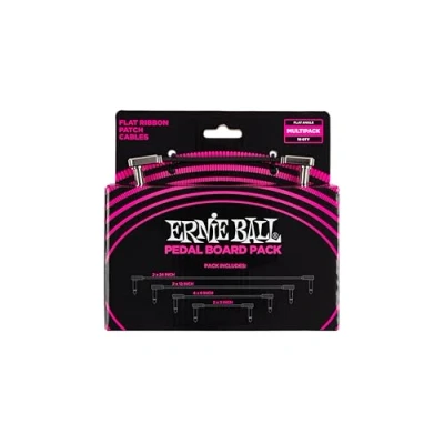 Abbildung von Ernie Ball Flachband Patchkabel Pedalboard, Multi Pack