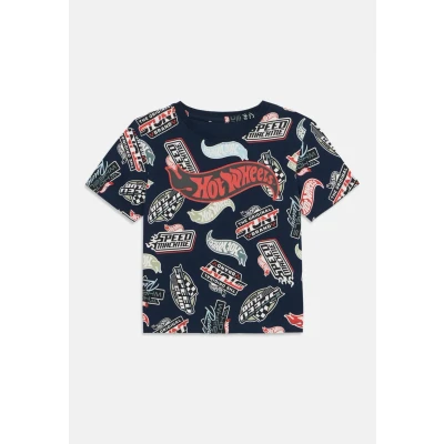 Abbildung von Name it Nmmary Hotwheels Tshirt print für Kinder, Größe: 92, Navy blazer