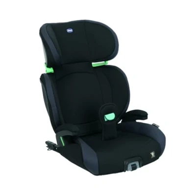 Abbildung von Chicco Quizy i Size, Kindersitz 3 12 Jahre (100 150 cm), mit Isofix System, Liegeposition, Höhenverstellbar, gepolsterten Armlehnen und komfortablem Sitz, (15 36 kg), Gruppe 1/2/3, Schwarz