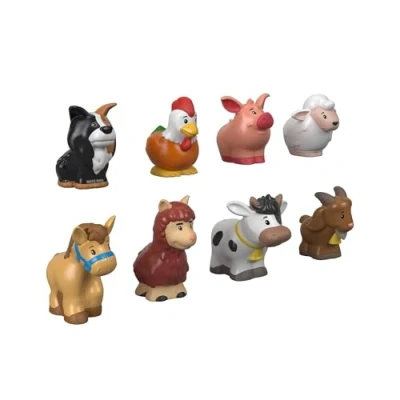 Abbildung von Fisher Price GFL21 Little People Bauernhof Set, 8 süße Tierfiguren für den Bauernhof, Spielzeug Geschenk Kinder ab 1 Jahr