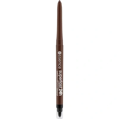 Abbildung von essence cosmetics Augenbrauenstift superlast 24h eyebrow pomade pencil waterproof dark brown
