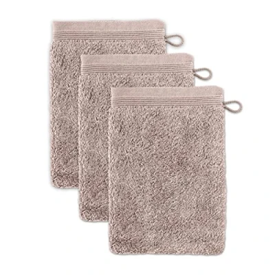 Abbildung von möve Superwuschel Waschhandschuh 15 x 20 cm aus 100% Baumwolle, cashmere 3er Set