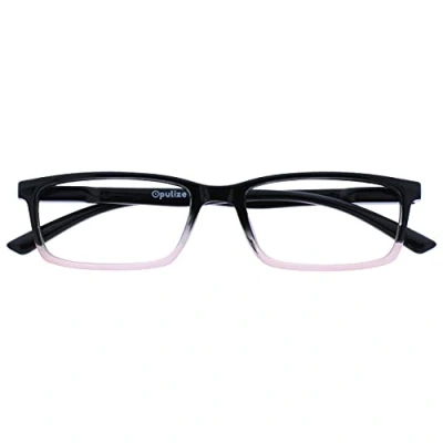 Abbildung von OPULIZE See Brille Blaulichtfilter Schmal Rahmen Federscharniere Verbessern Den Schlaf Computerbrille Gaming Entspiegelt Schwarz Bis Rosa Herren Damen B9 4+0.00