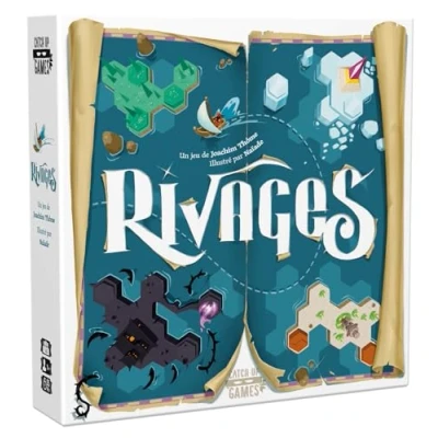 Abbildung von Blackrock Games Rivage Erkundungsspiel Ankreuzspiel von 1 bis 5 Spielern ab 8 Jahren Taktik, Strategie und Reflexion französische Version Catch Up