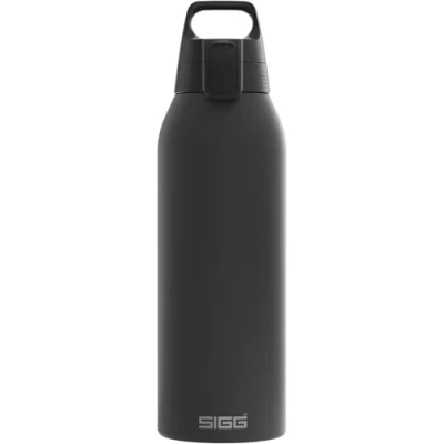 Abbildung von SIGG Edelstahl Trinkflasche Shield ONE Black Für Kohlensäurehaltige Getränke Geeignet Auslaufsicher Federleicht BPA frei Outdoor &amp; Fitness 1.5 L