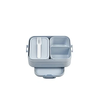 Abbildung von Mepal Brotdose Midi mit Bento Box für 2 Sandwiches oder 4 Brotscheiben Lunchbox kleine Snacks &amp; Reste Erwachsene Essenbox Fächern Nordic blue