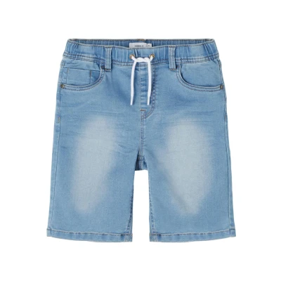 Abbildung von Name it Nkmryan Thayer Jogger Jeans Shorts für Kinder, Größe: 92, Light blue denim