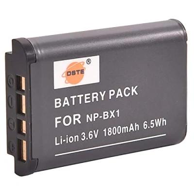 Abbildung von DSTE Ersatz Batterie Li Ionen Akku Compatible für NP BX1 und Sony BX1/M8,Sony ZV1,ZV 1,Cyber Shot DSC RX100 VII,DSC II,DSC RX100M III,DSC V,DSC IV,HDR CX Kamera
