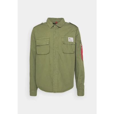 Abbildung von Alpha Industries Urban Military Shirt Overshirt für Herren Dark Olive