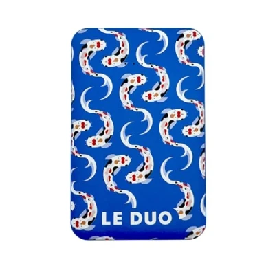 Abbildung von WONDEE Das Duo Tragbares Ladegerät, externer Akku, 5000 mAh, lustiger Fisch, mit 3 Ladeanschlüssen [2 USB und 1 C] Powerbank kompatibel Allen Smartphones, iPhone, Tablets, iPad mehr