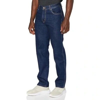 Abbildung von Wrangler Herren Texas Low Stretch Straight Jeans, Darkstone, 42W / 36L EU