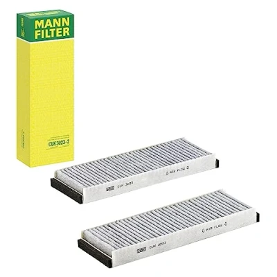 Abbildung von MANN FILTER CUK 3023 2 Innenraumfilter Kabinenluftfilter Satz (2er Set) mit Aktivkohle Für PKW