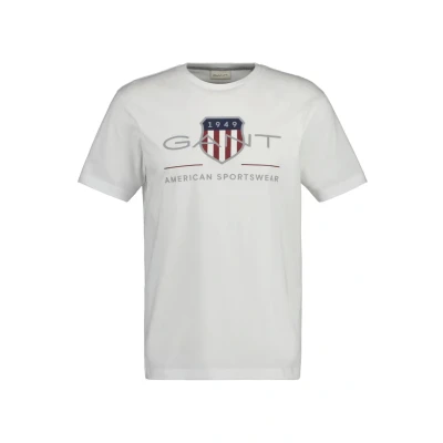 Abbildung von GANT Archive Shield Tshirt print, Herren, Größe: 3XL, White