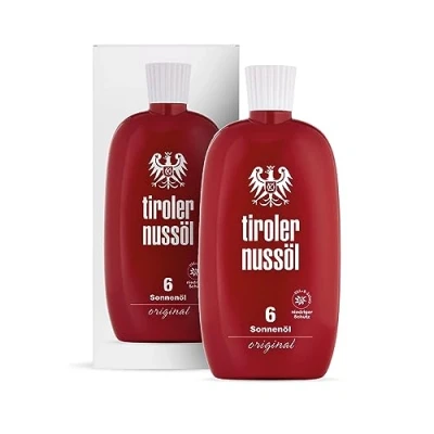 Abbildung von Tiroler Nussöl Sonnenöl original wasserfest LSF 6, 1er Pack (1 x 75 ml)