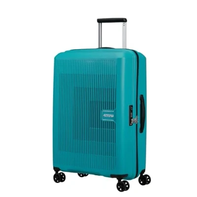 Abbildung von American Tourister Aerostep Spinner 67/24 Exp Tsa Turquoise Tonic Koffer mit 4 Rollen