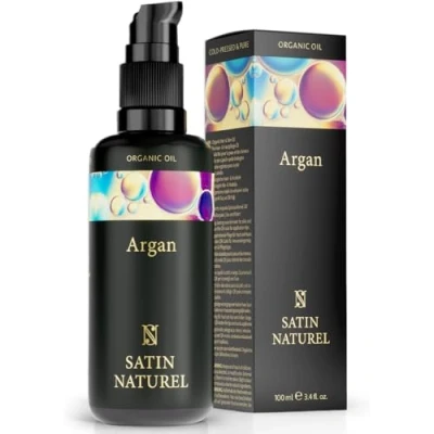 Abbildung von Arganöl BIO kaltgepresst 100% rein &amp; natürlich Haare für Haarwachstum Gegen trockene Kopfhaut Haaröl trockenes Haar Hair Growth Oil, Argan Oil 100ml Satin Naturel