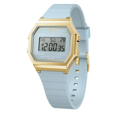 Abbildung von ICE Watch digit retro Tranquil blue Blaue Damenuhr mit Plastikarmband 022058 (Small)