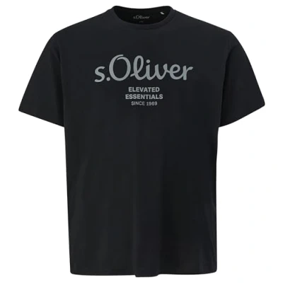 Abbildung von s.Oliver MET LOGO Tshirt print, Herren, Größe: 3XL, Schwarz