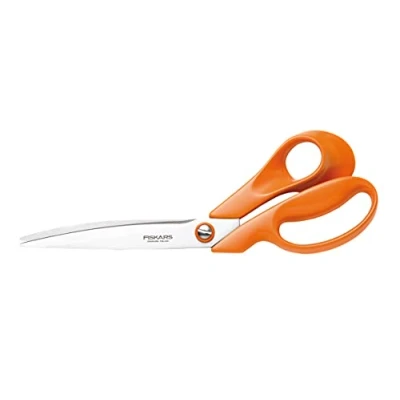 Abbildung von Fiskars Schneiderschere, Länge: 27 cm, Rostfreie Stahl Klinge/Kunststoff Griffe, Orange, Classic, 1005145