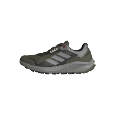 Abbildung von adidas Performance Terrex Trailrider Laufschuh Trail olive strata charcoal solid grey semi impact orange, Größe: 42 2/3 Schuhe